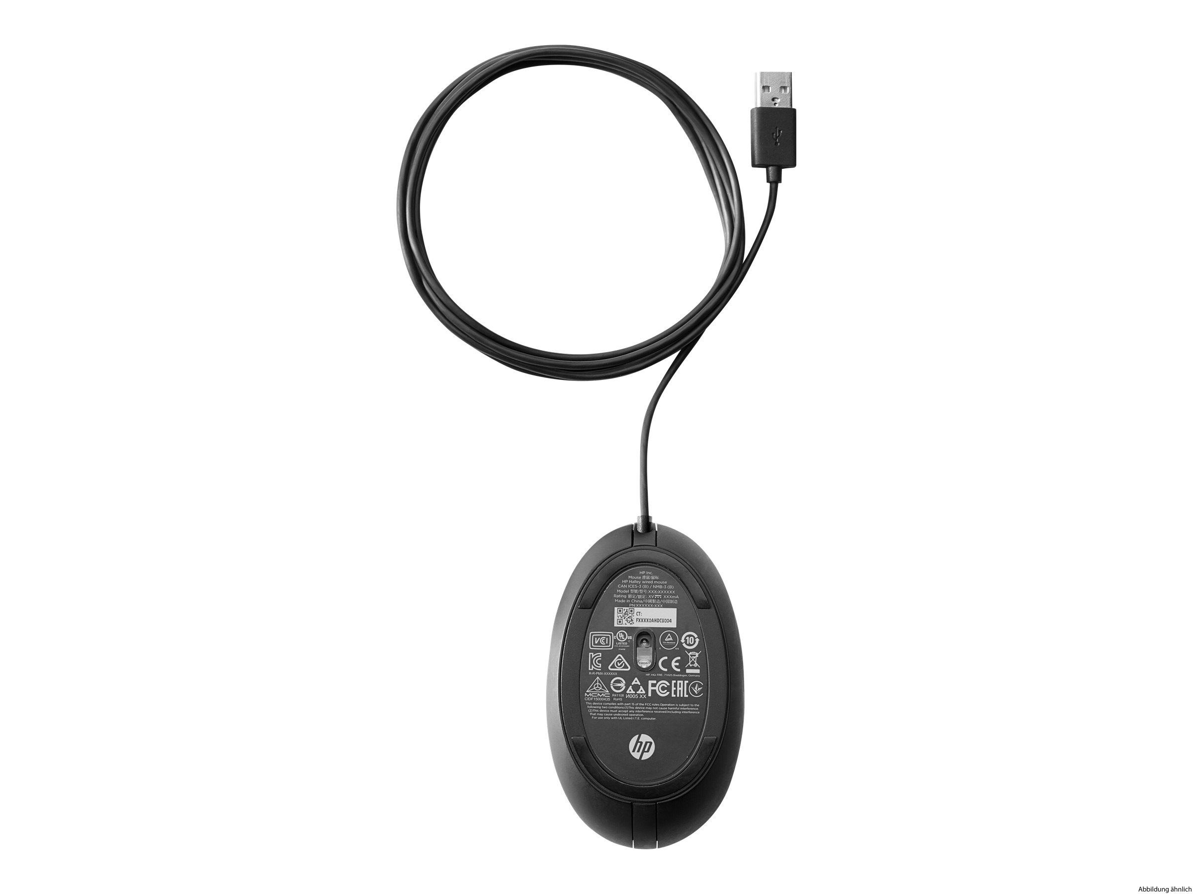 HP Wired 320M Mouse schwarz